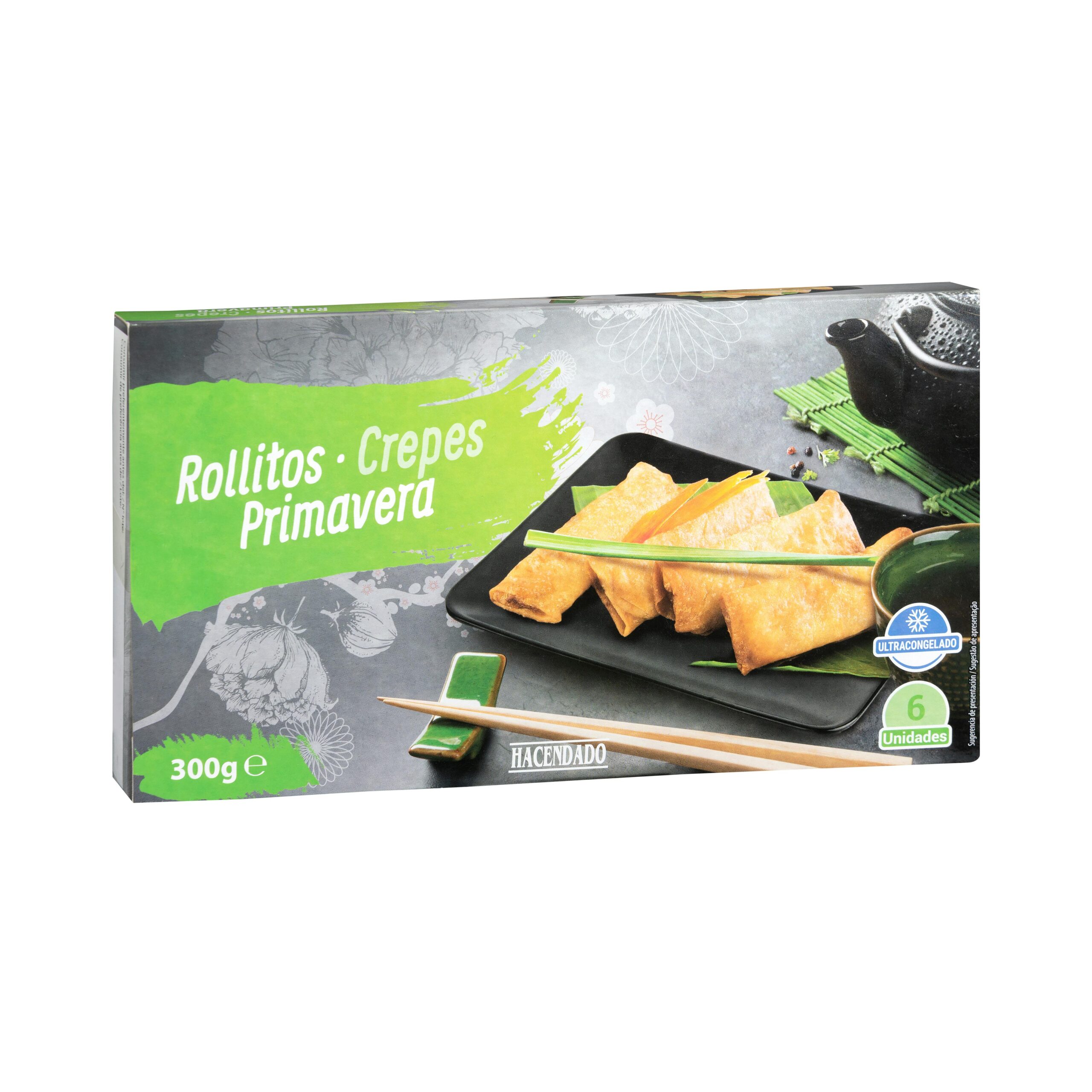 Rollitos primavera Hacendado ultracongelados Mercadona