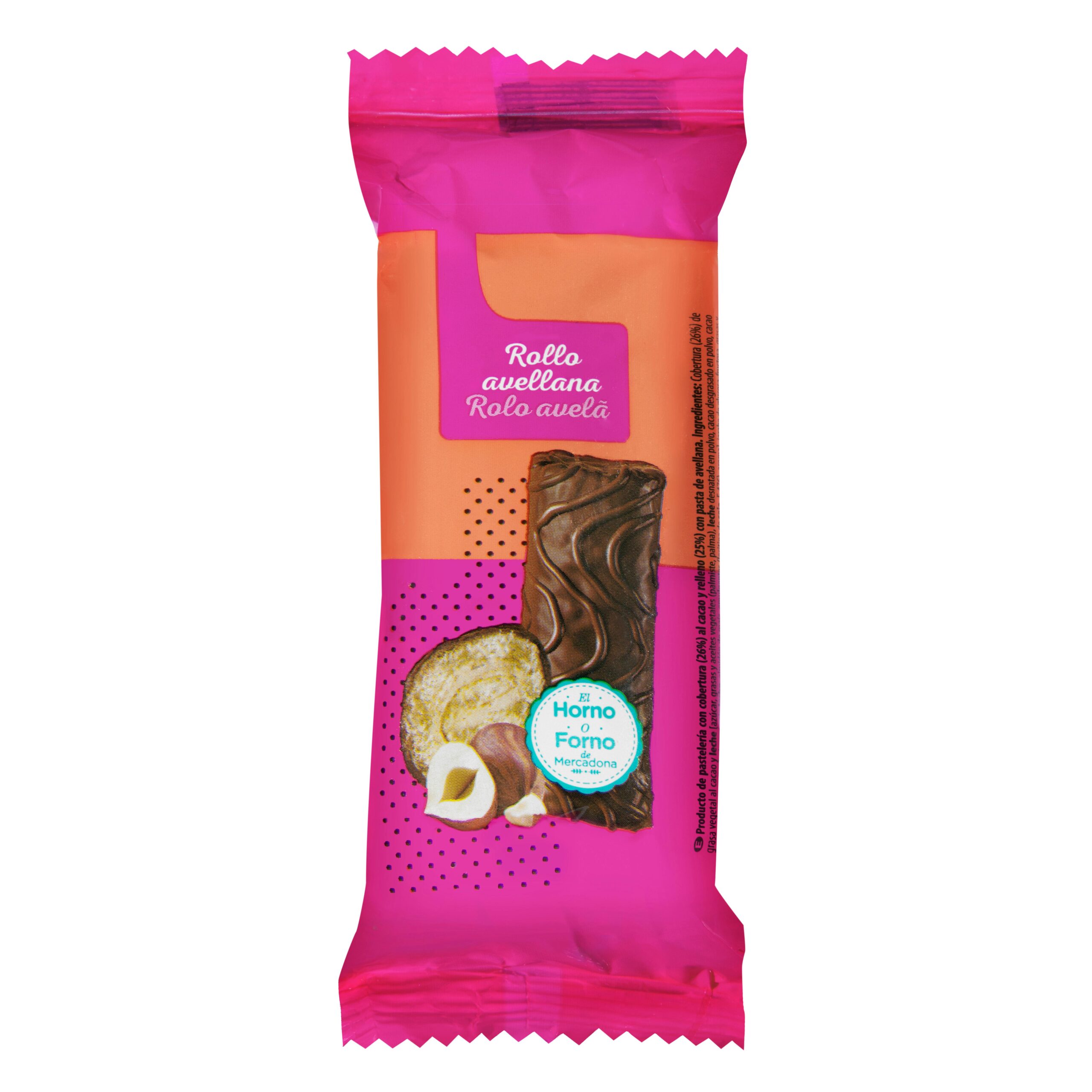 Rollo con sabor avellana Hacendado Mercadona