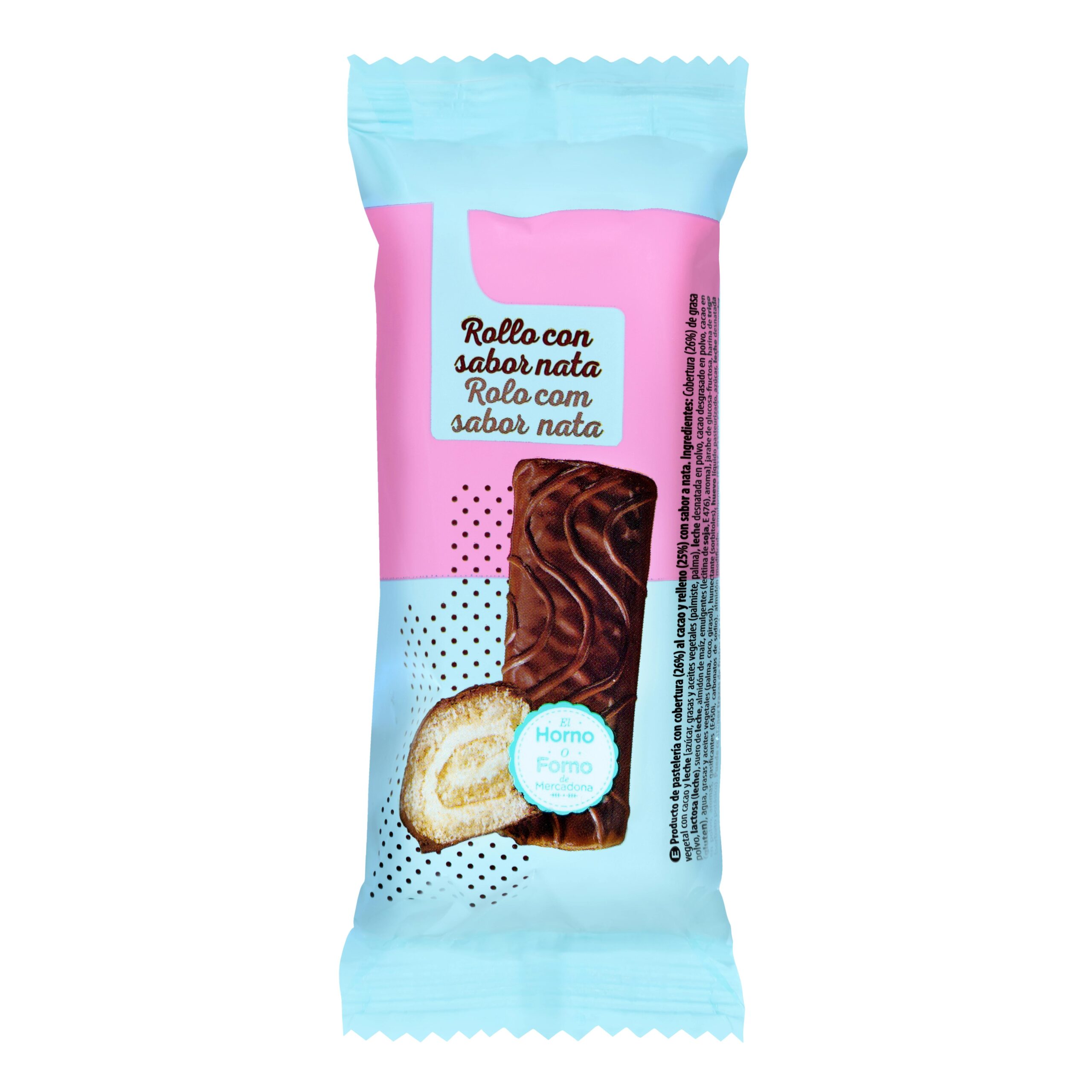 Rollo con sabor nata Hacendado Mercadona