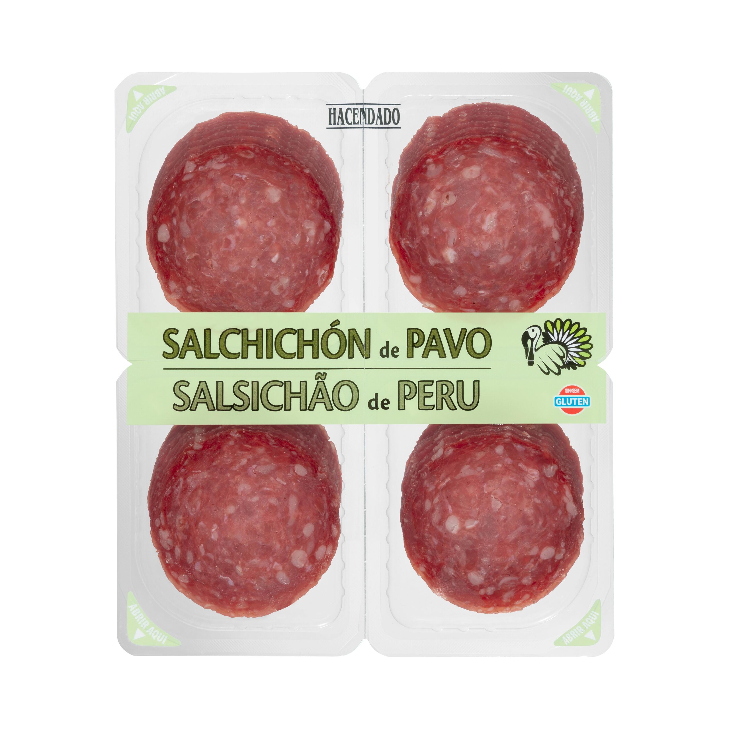 Salchichón de pavo extra Hacendado lonchas Mercadona