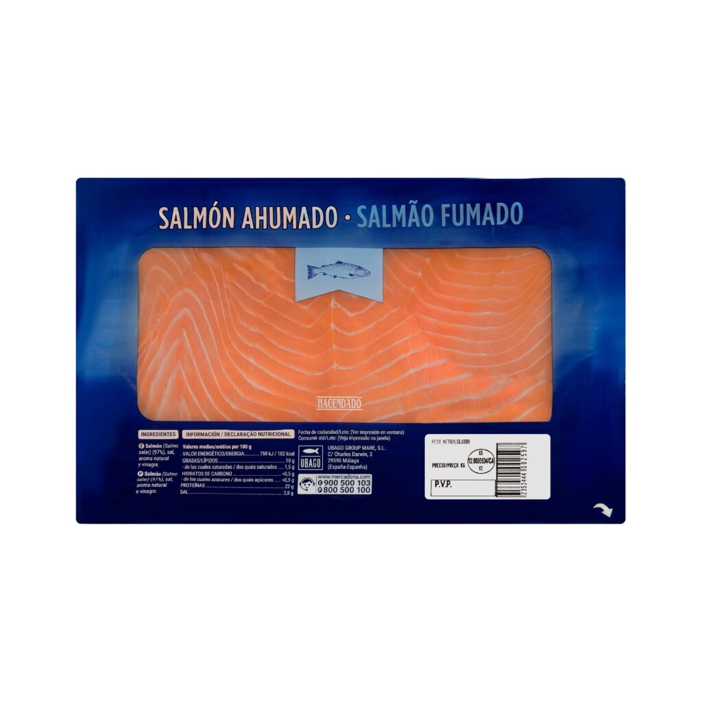 Salmón ahumado Hacendado