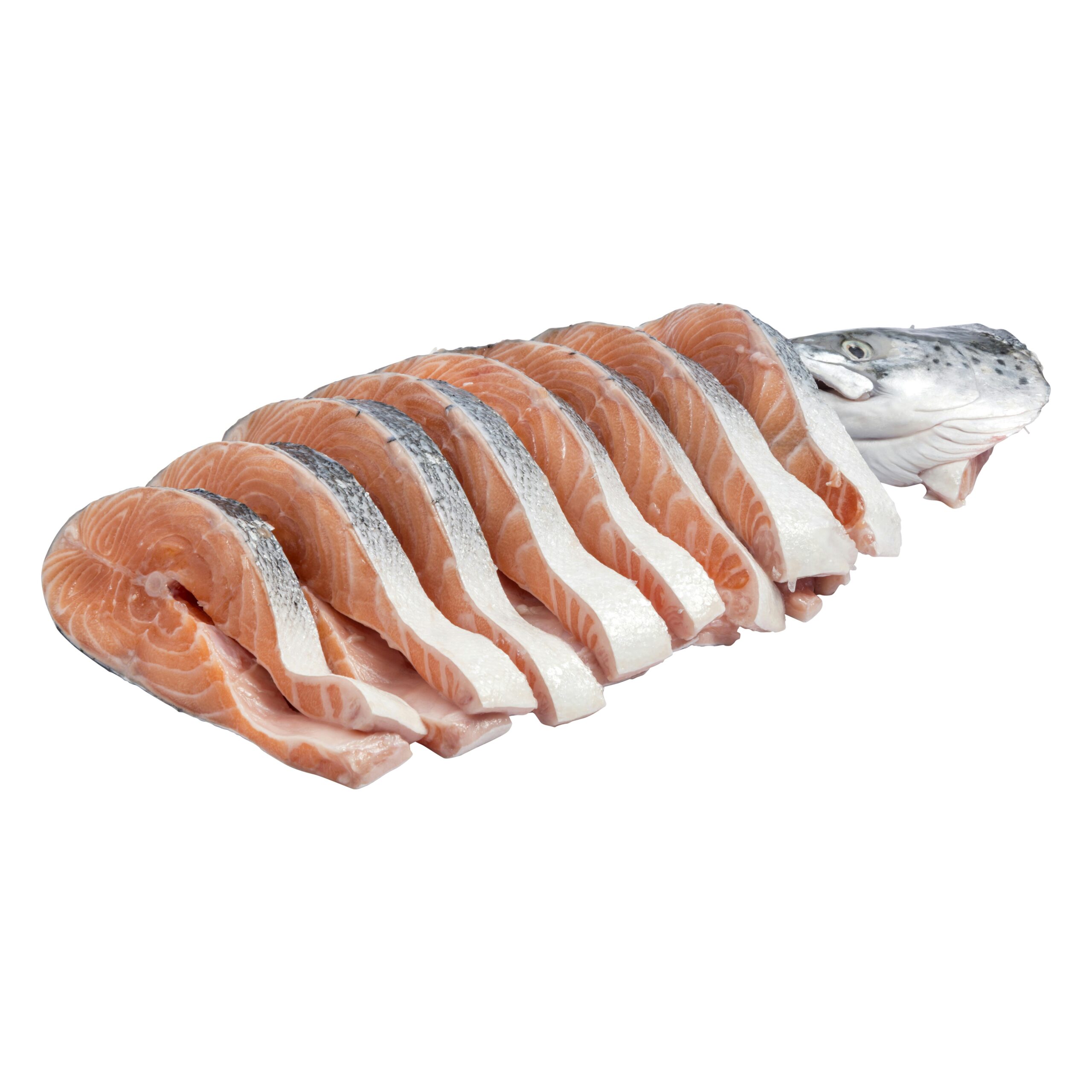 Salmón media pieza a rodajas Salmón media pieza a rodajas
