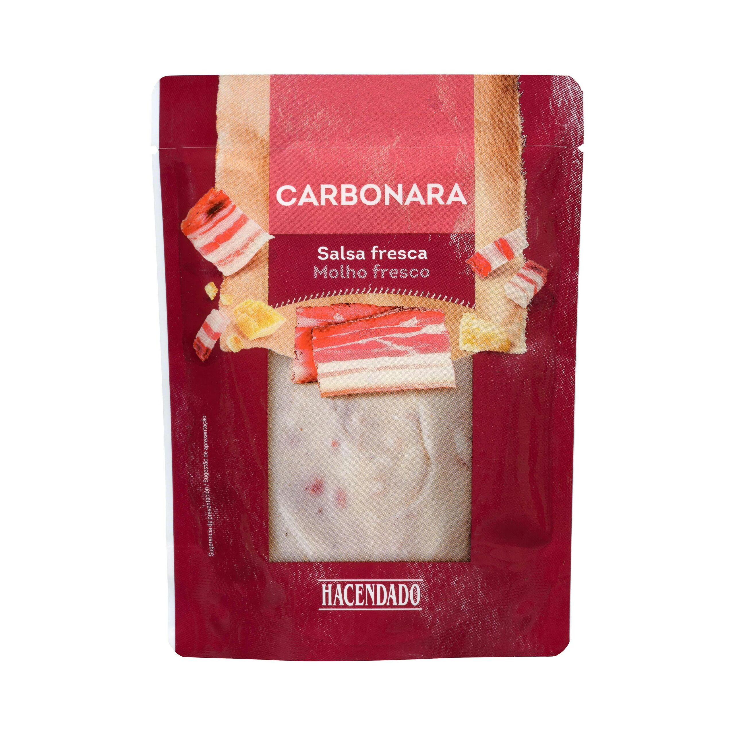 Salsa fresca Carbonara Hacendado Mercadona