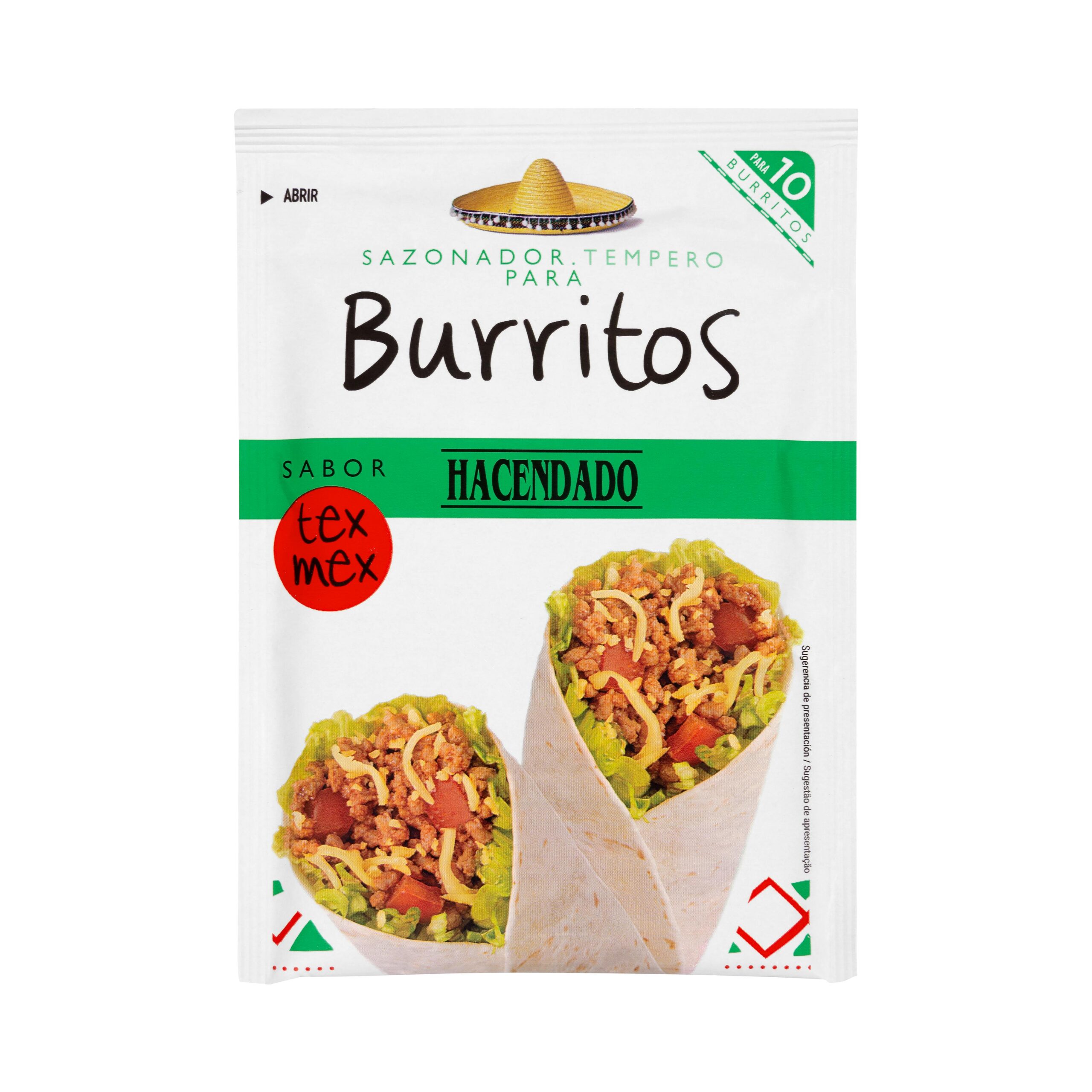 Sazonador para burritos Hacendado Mercadona