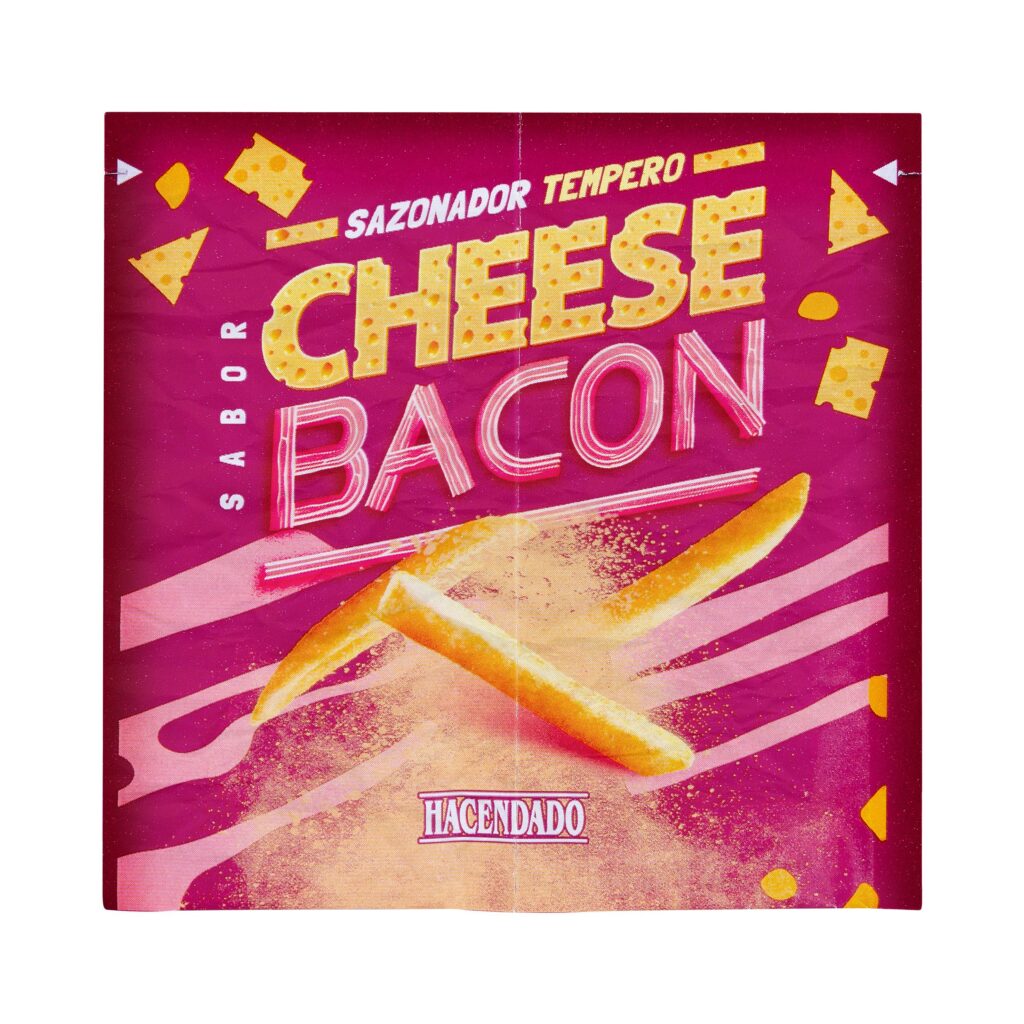 Sazonador sabor queso y bacon Hacendado para patatas