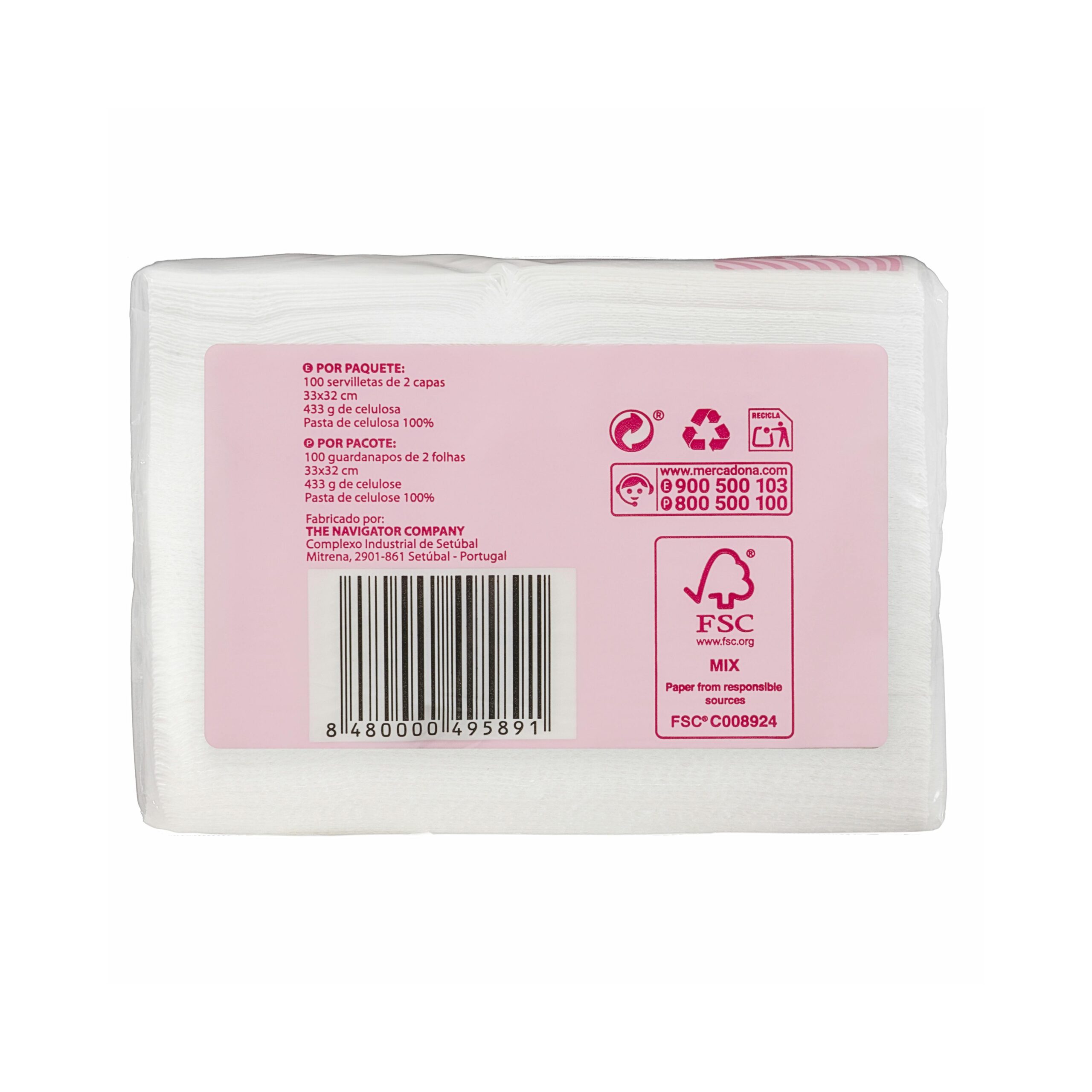 Etiqueta Servilleta papel suave Bosque Verde 2 capas 33 x 32 cm