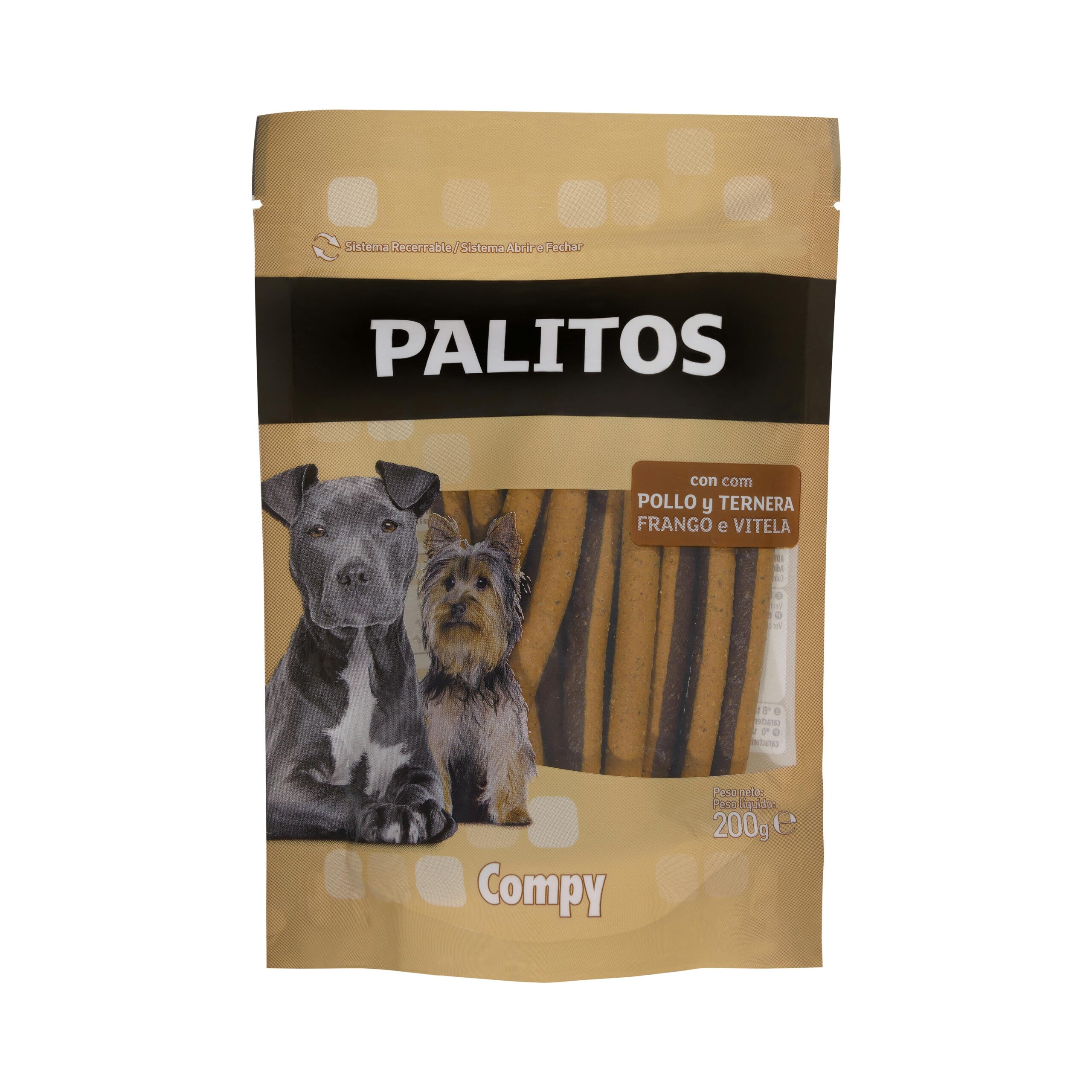 Snack palitos perro adulto con pollo y ternera Compy Mercadona
