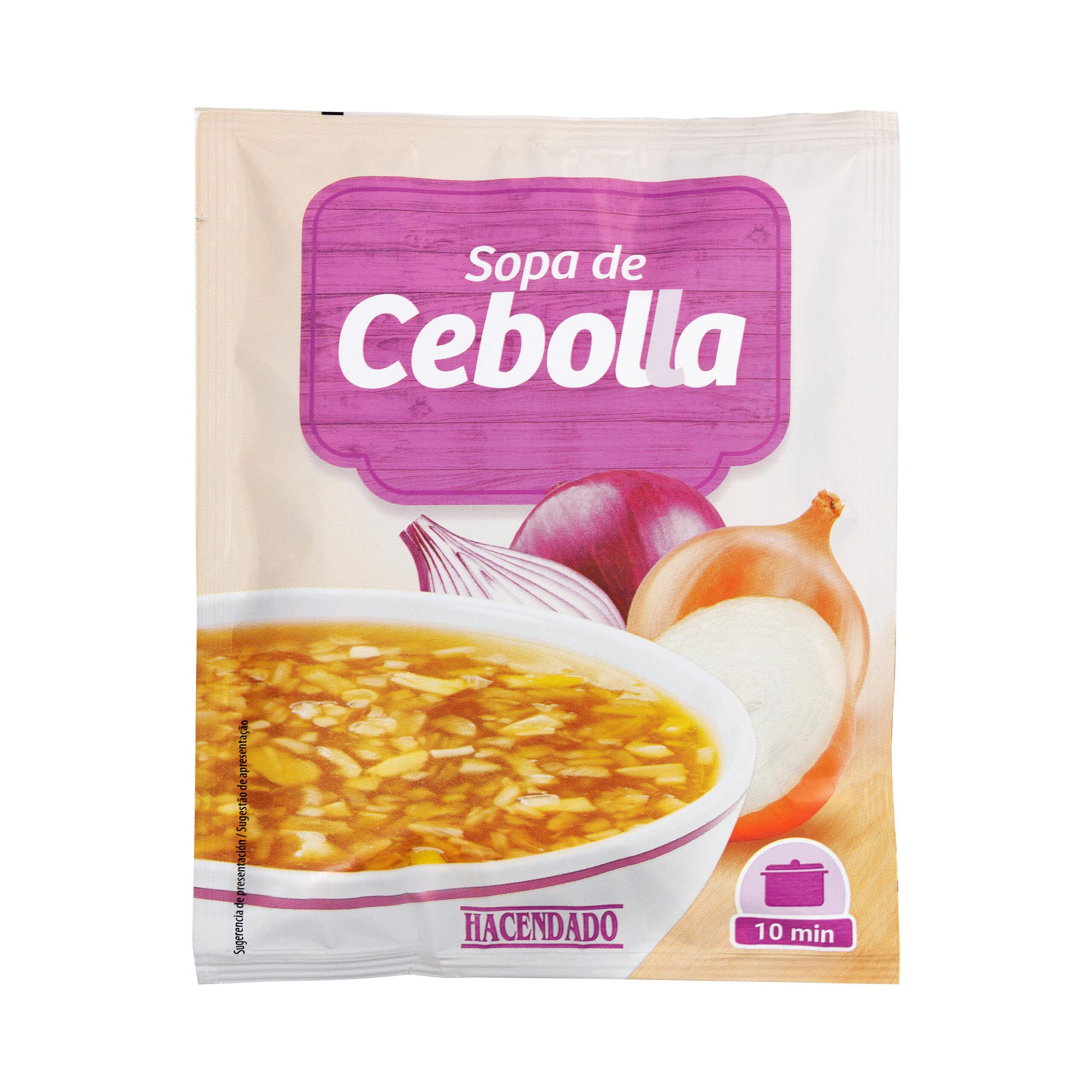 Sopa de cebolla Hacendado Mercadona