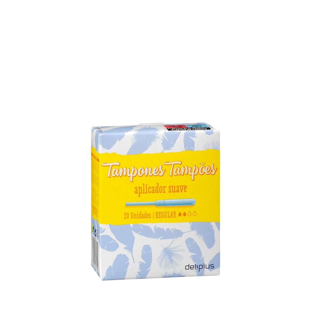 Tampones regular Deliplus con aplicador suave