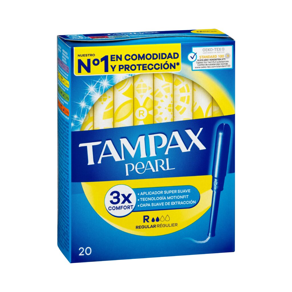 Tampones regular Tampax Pearl con aplicador