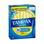 Tampones regular Tampax Pearl con aplicador Tampones regular Tampax Pearl con aplicador