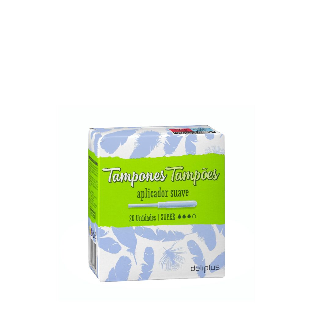 Tampones super Deliplus con aplicador suave