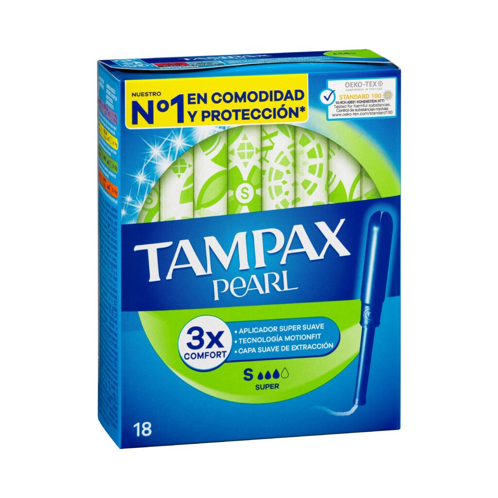 Tampones super Tampax Pearl con aplicador