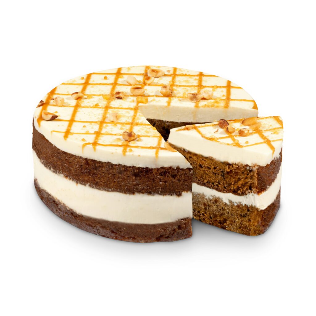 Tarta carrot cake Hacendado congelada bizcocho zanahoria con crema de queso