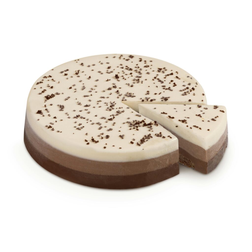 Tarta tres chocolates Hacendado congelada sin gluten