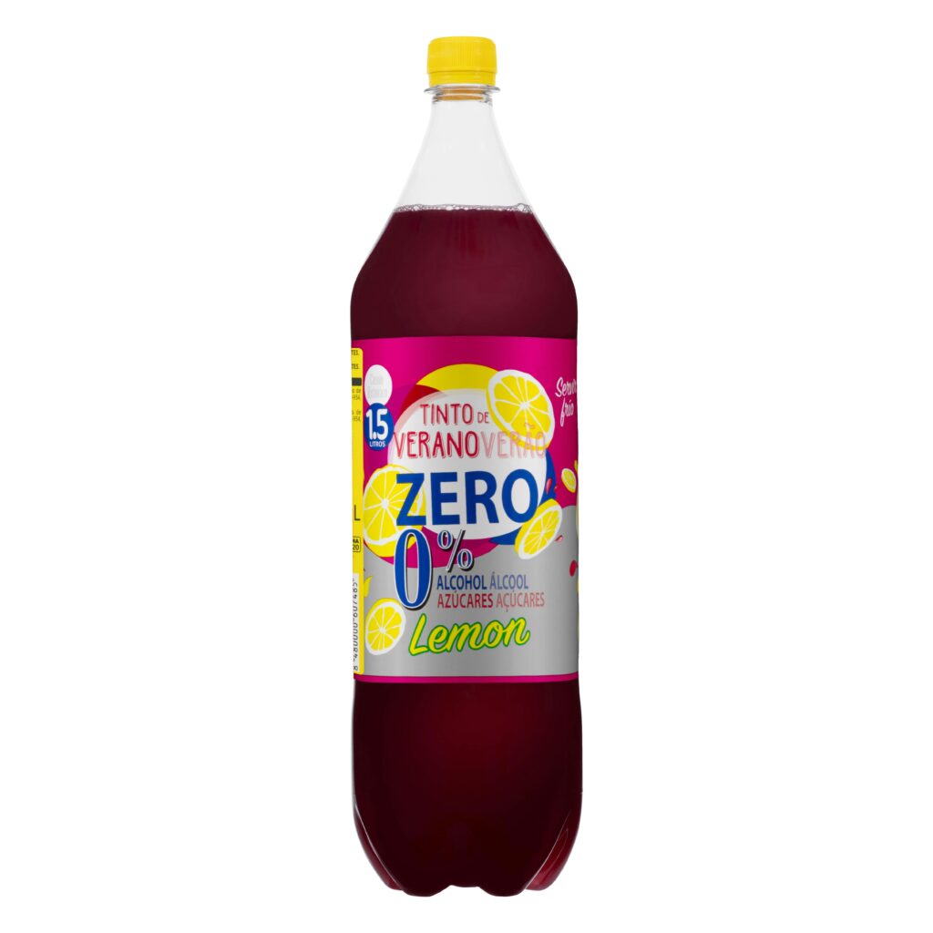 Tinto de verano zero limón Casón Histórico 0% alcohol 0% azúcar