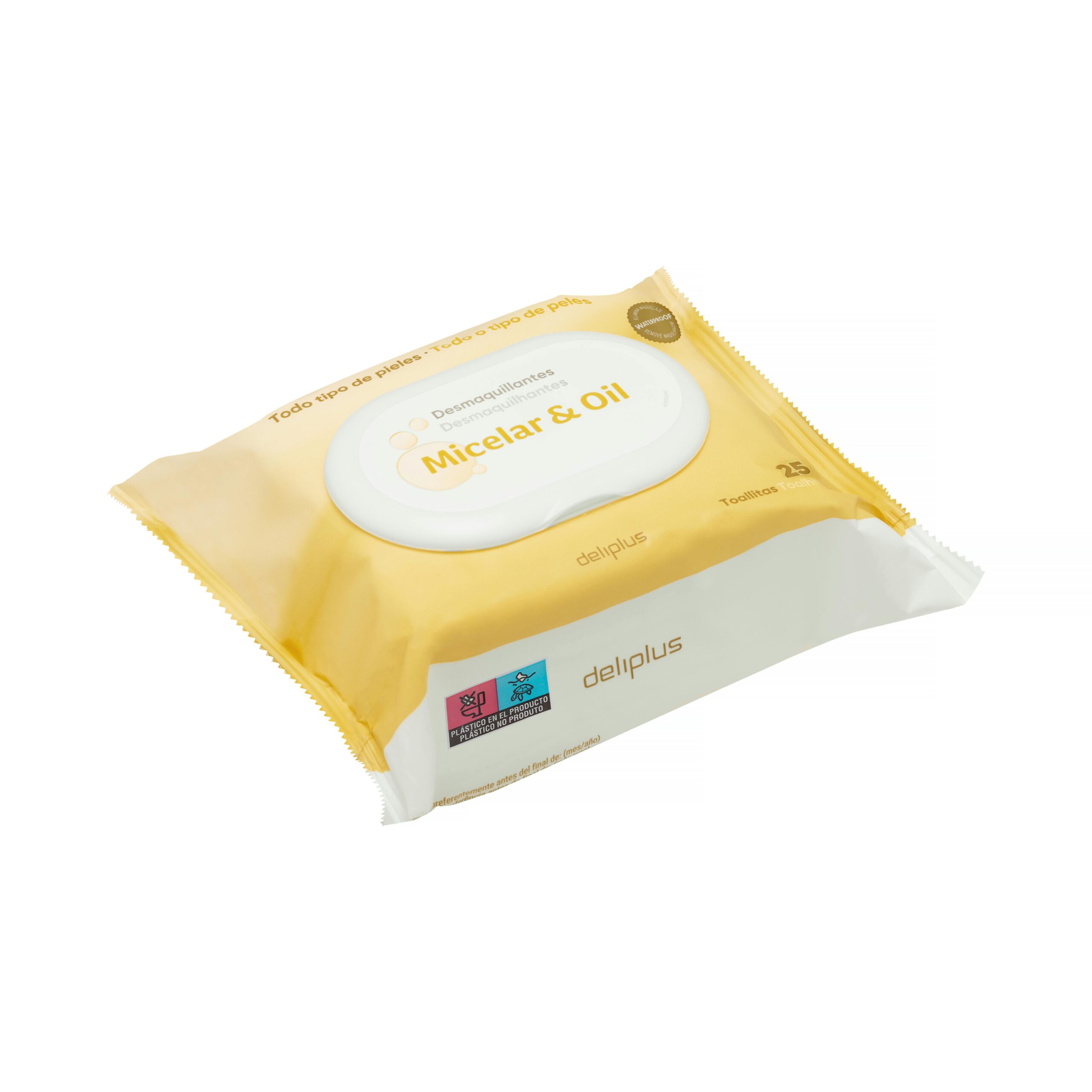 Toallitas desmaquillantes Micelar & Oil Deliplus para todo tipo de pieles Mercadona