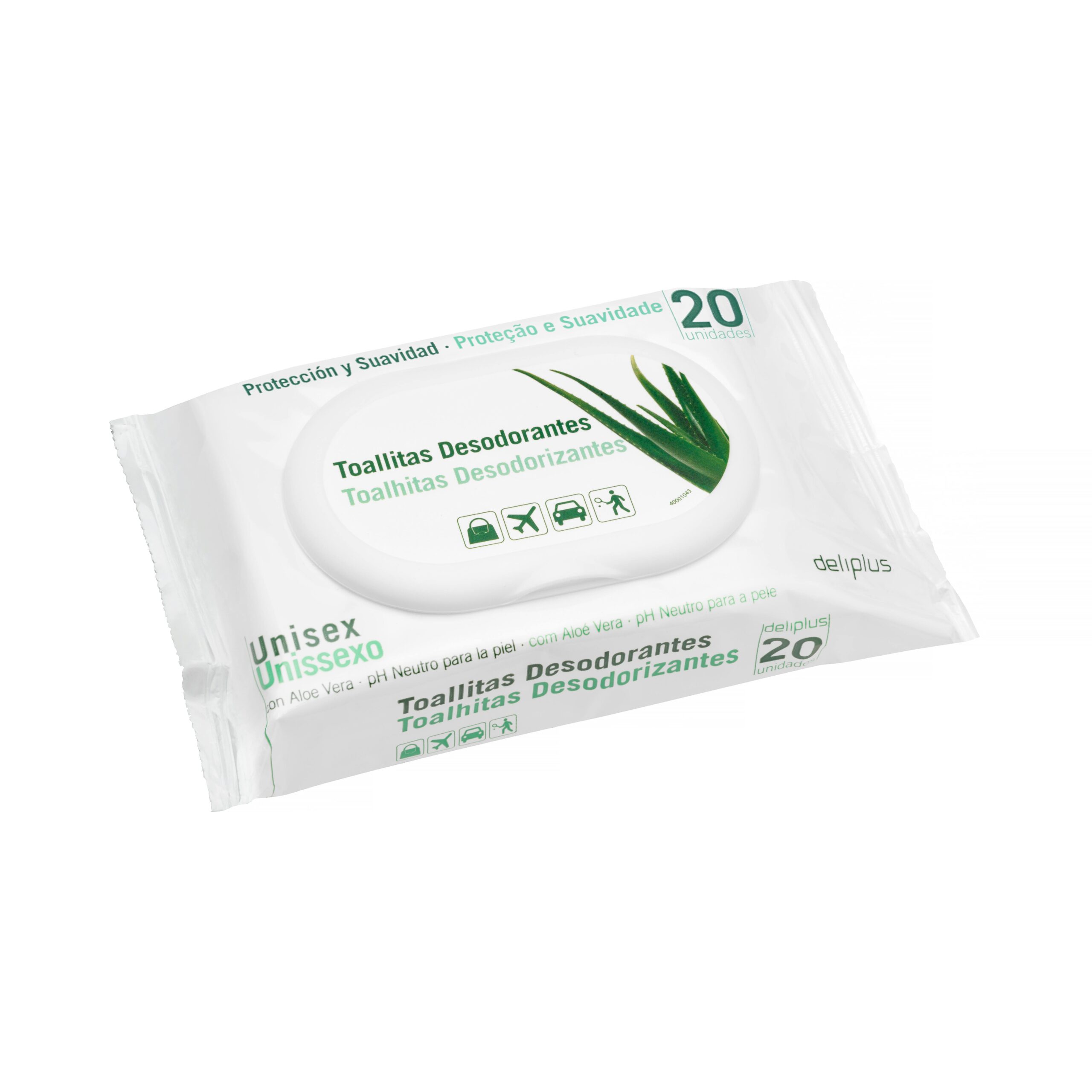 Toallitas desodorantes con aloe vera Deliplus Mercadona