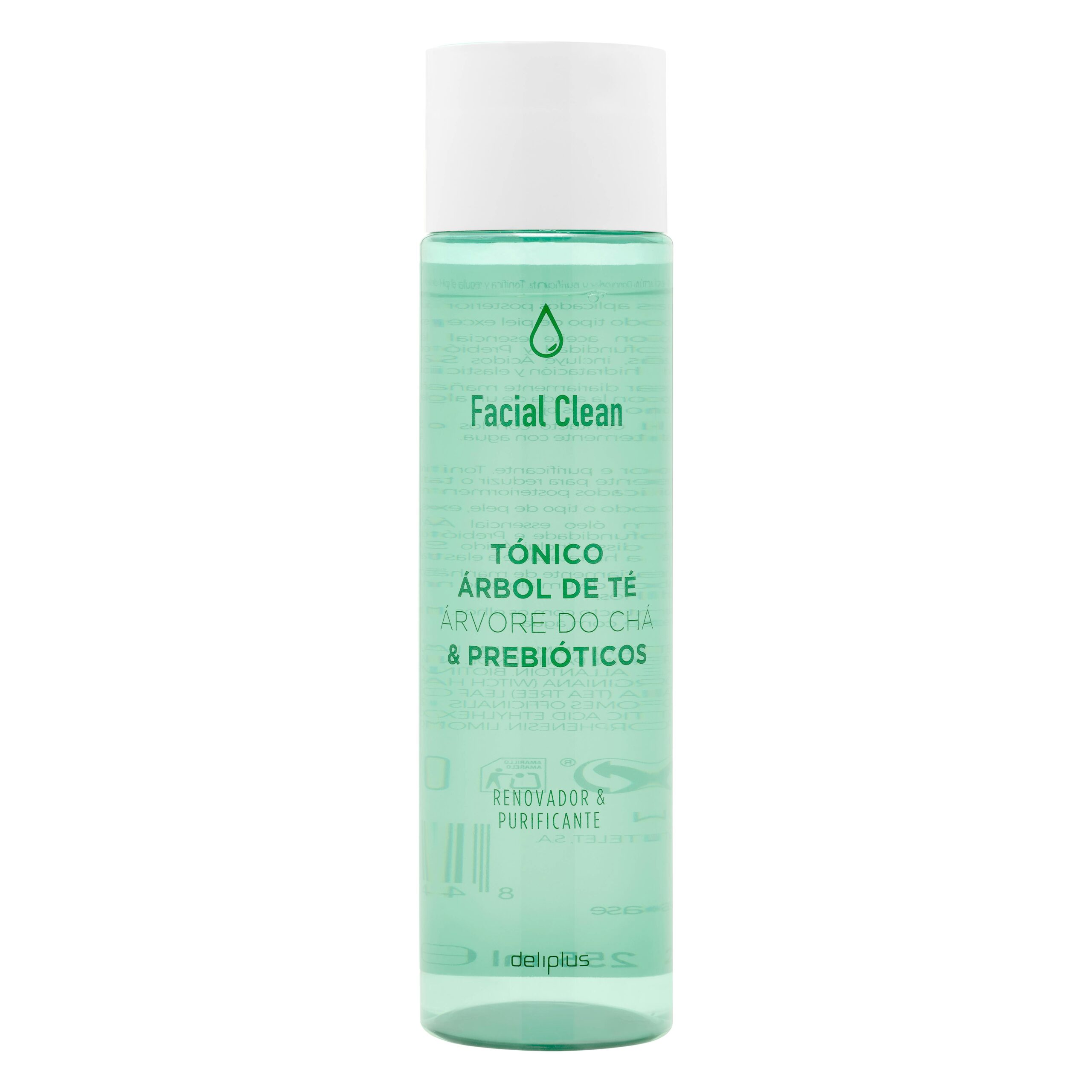 Tónico facial árbol de té y prebióticos Facial Clean Deliplus piel normal Mercadona