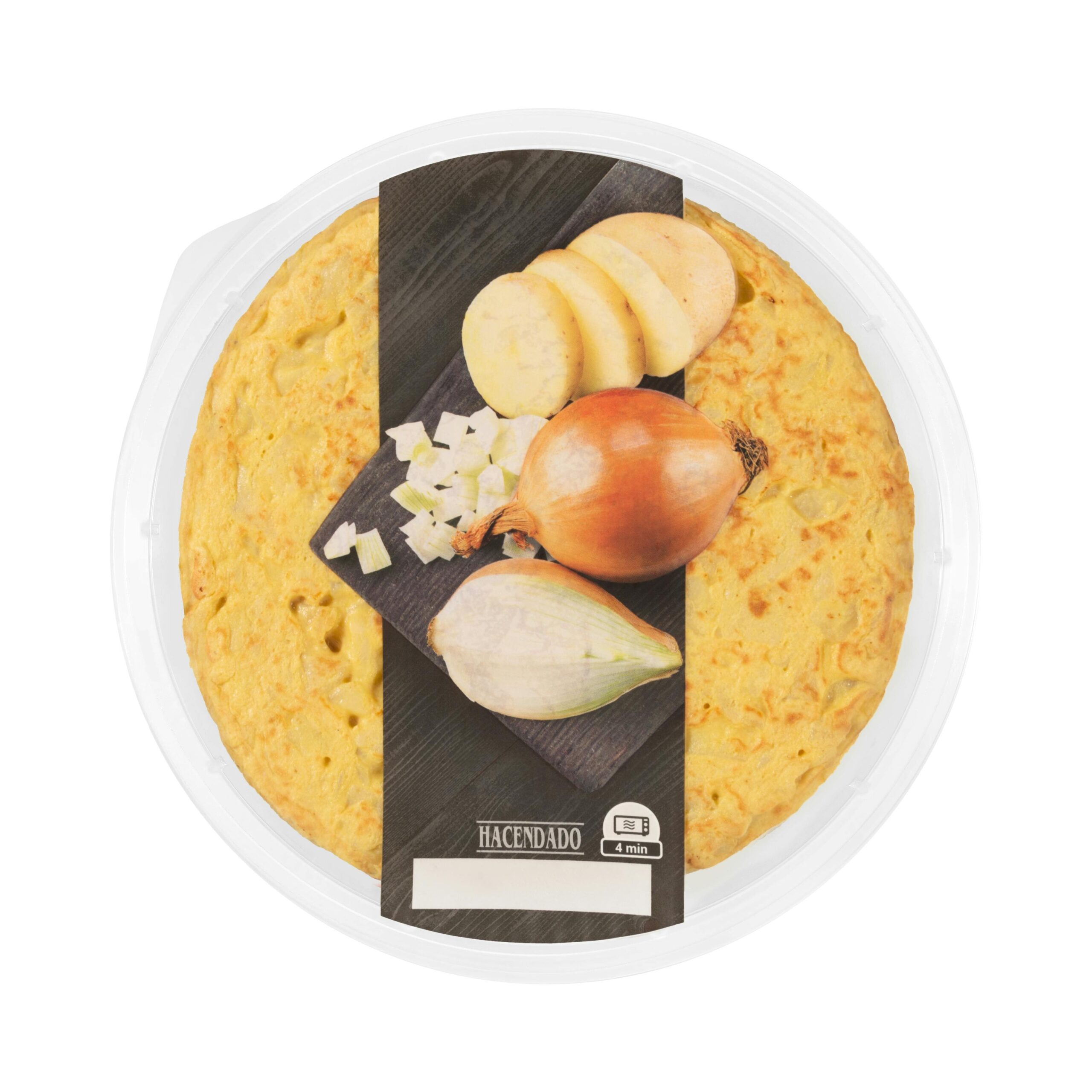Tortilla de patata y cebolla Hacendado con aceite de oliva Mercadona