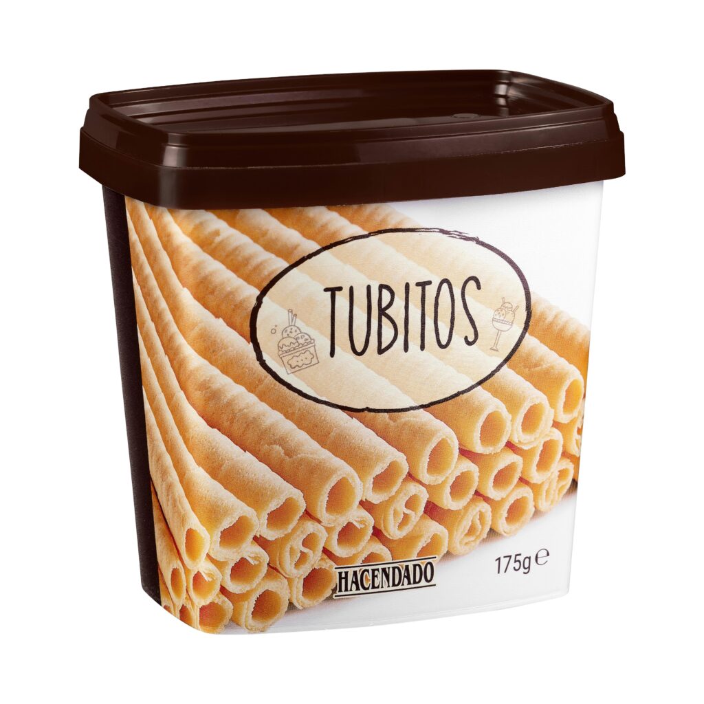 Tubitos Hacendado ideal para postres y helados