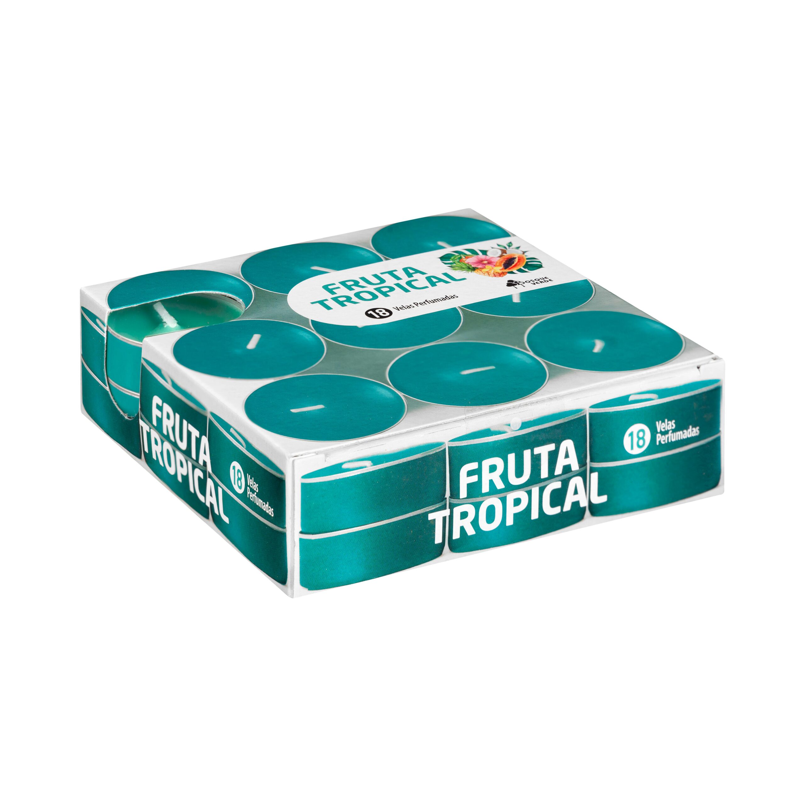 Vela perfumada Fruta Tropical Bosque Verde pequeña Vela perfumada Fruta Tropical Bosque Verde pequeña