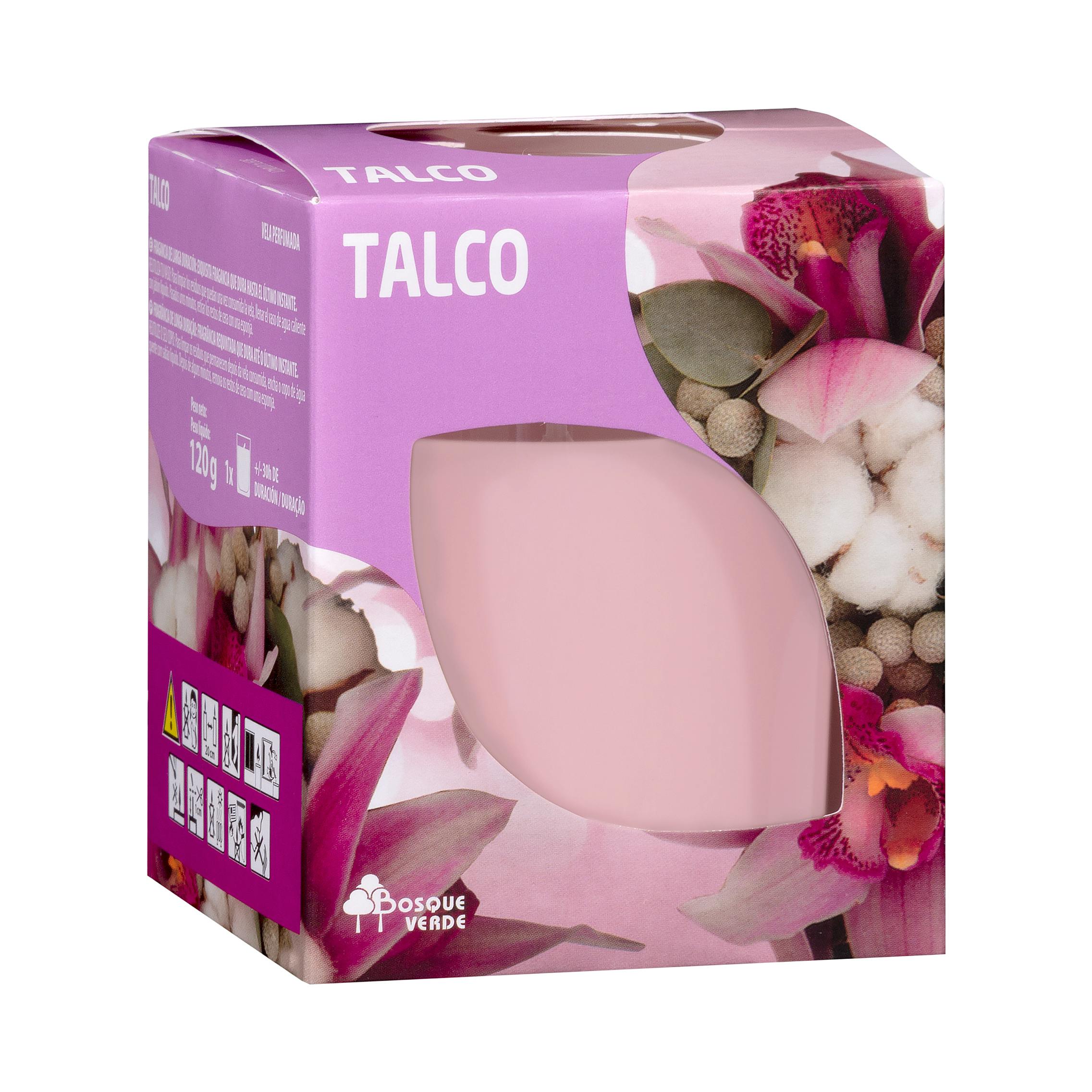 Vela perfumada Talco Bosque Verde vaso de cristal Vela perfumada Talco Bosque Verde vaso de cristal
