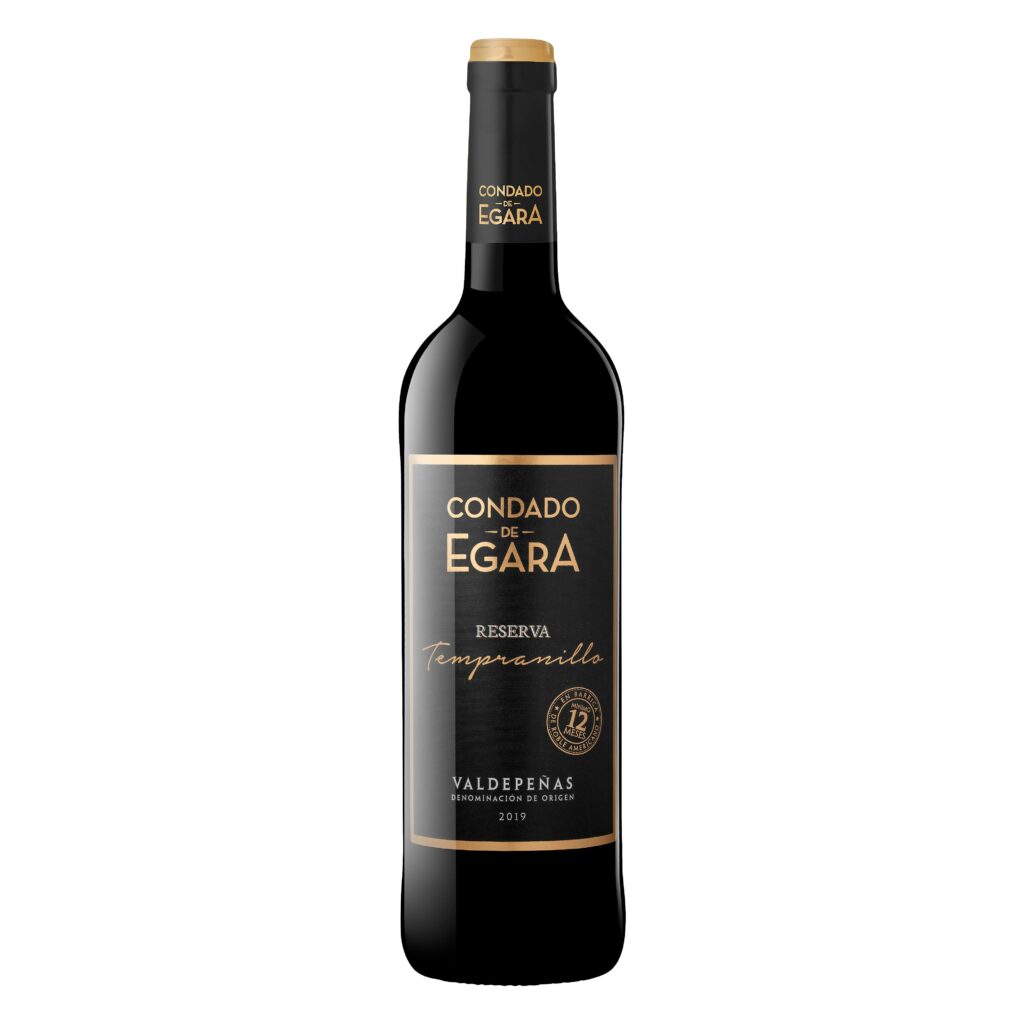 Vino tinto D.O Valdepeñas Condado de Egara reserva tempranillo