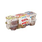 Yogur azucarado YogoMix Hacendado variado de copos maíz, bolitas y disquitos chocolateados Yogur azucarado YogoMix Hacendado variado de copos maíz