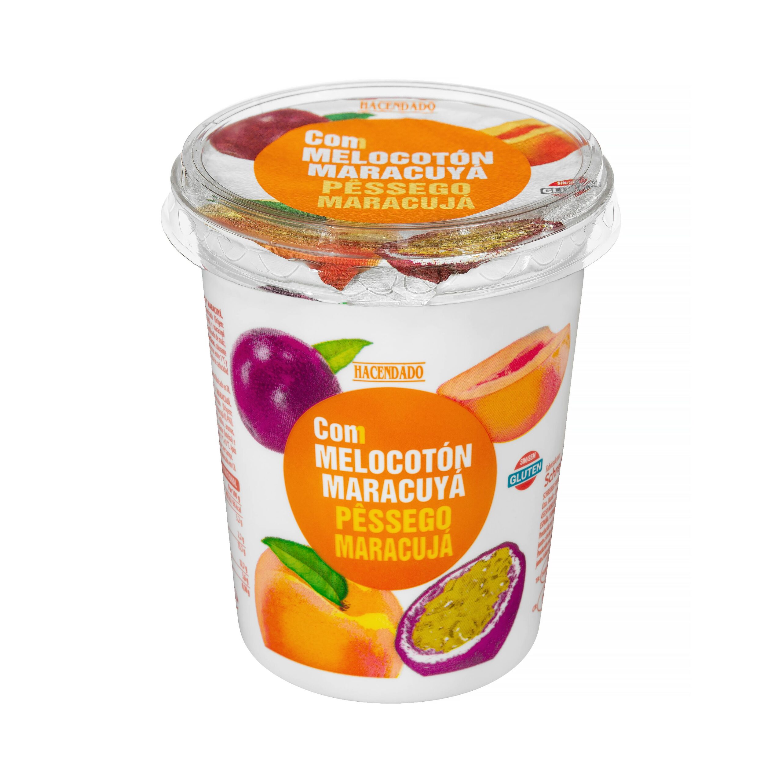 Yogur cremoso Hacendado con melocotón y maracuya Mercadona