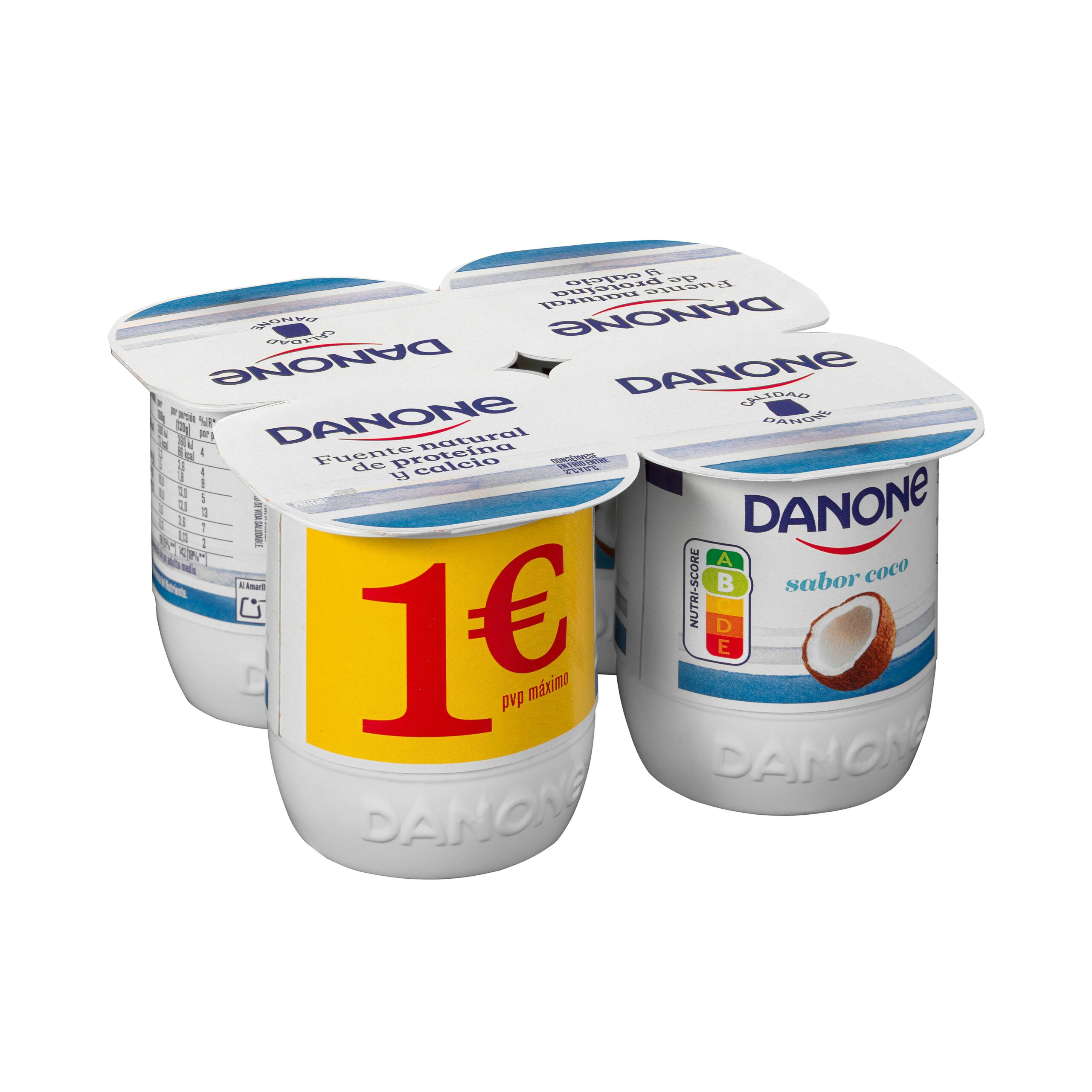 Yogur sabor coco Danone Mercadona