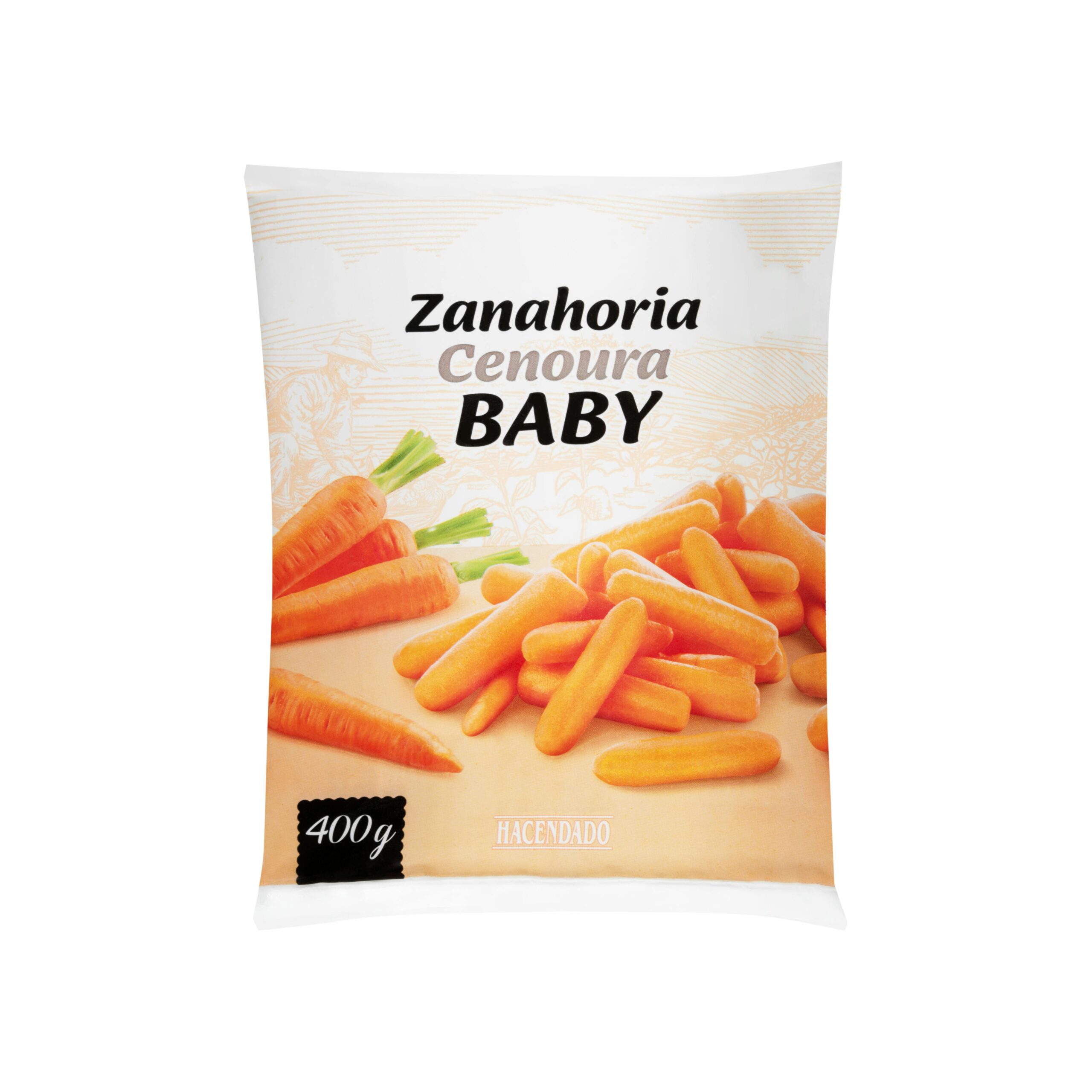 Zanahoria baby Hacendado ultracongelada Mercadona